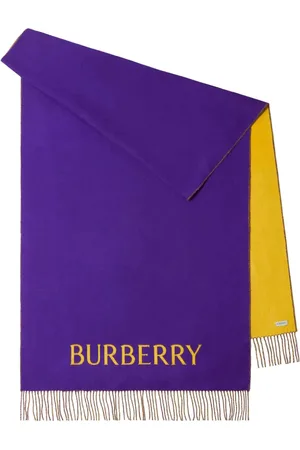 Burberry Sciarpa Reversibile Con Rosa