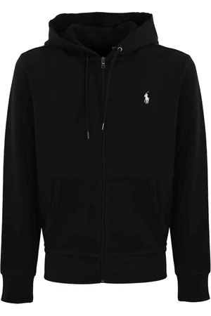 Ralph Lauren Felpa Con Zip E Logo In Cotone