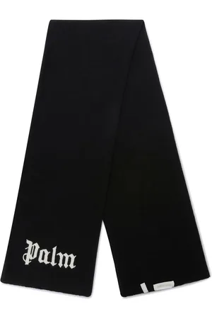 Palm Angels Sciarpa in maglia con logo