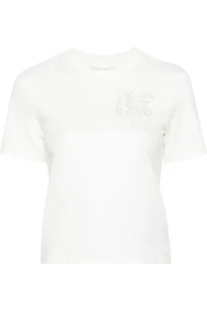 Palm Angels T-shirt in cotone logata