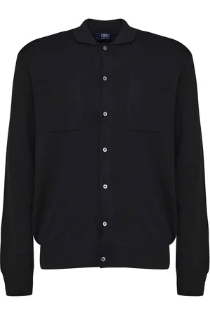 FEDELI Camicia Cardigan in Lana Vergine