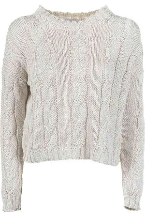 Base London Maglia Girocollo Motivo Treccia