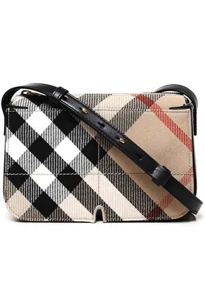 Burberry Borsa con patta e stampa Vintage Check