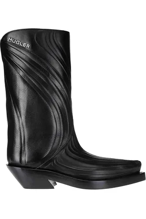 MUGLER Stivale Santiag in rilievo