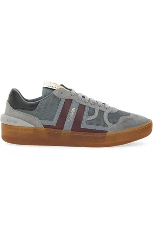 Lanvin Sneaker In Pelle Scamosciata Mesh E Nappa