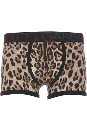 Dolce & Gabbana Boxer Logo Stampa Animalier