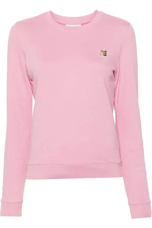 Maison Kitsuné Felpa in cotone con testa di volpe