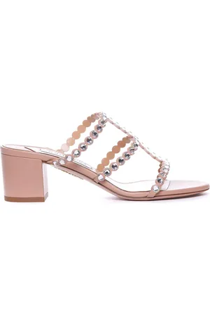 Aquazzura Sandali in plexi tequila