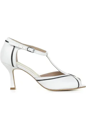 DRHOPE Décolleté In Pelle Bianco