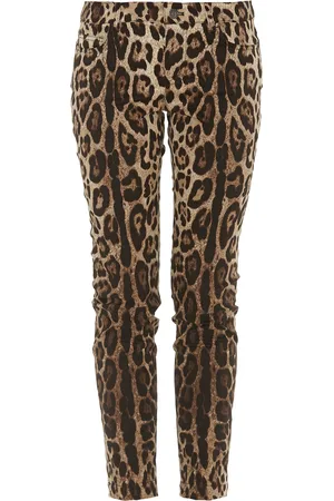 Dolce & Gabbana Pantaloni leopardati in cotone