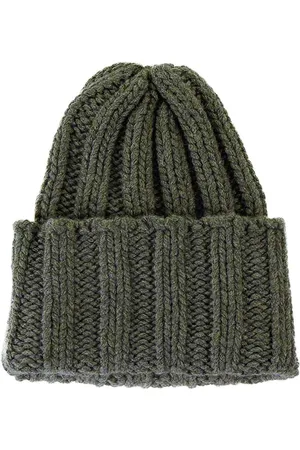 INVERNI Berretto In Cashmere Verde Militare