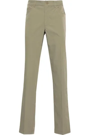 Lacoste Pantaloni in twill con toppa con logo