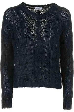Base London Maglia Girocollo Motivo Treccia
