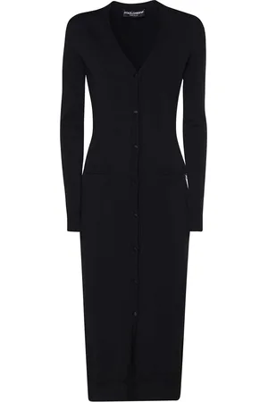 Dolce & Gabbana Cardigan Lungo In Maglia Di Viscosa Stretch