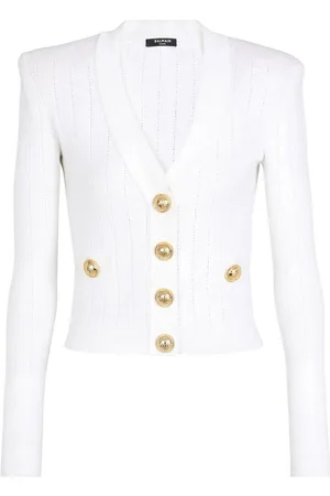 Balmain Cardigan con scollo a V abbottonato