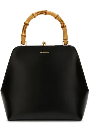 Jil Sander Borsa in bambù Goji square small