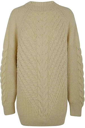 Essentiel Antwerp Pull Grive in maglia a trecce