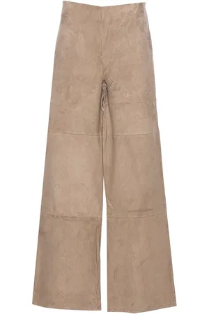 arma leder Pantaloni Karina grigio talpa