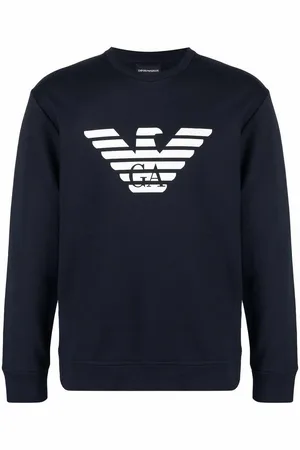 Emporio Armani Felpa in misto cotone con logo