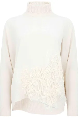 D.EXTERIOR Maglia In Cashmere E Lana Con Ricami