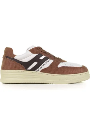 Hogan Sneakers H630 Marrone In Pelle