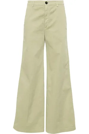 FORTE FORTE Pantaloni a gamba larga in cotone