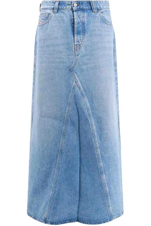 Diesel Gonna in cotone con patch logo sul retro