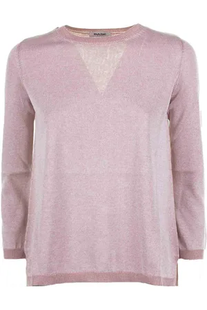 Base London Maglia Girocollo Rosa Leggera