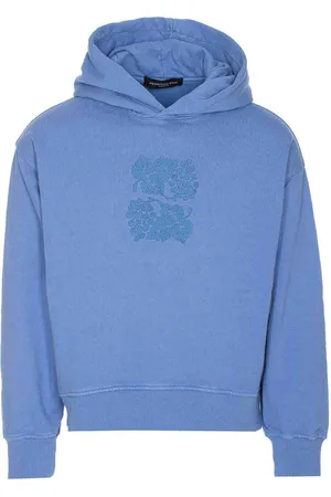 Federico Cina Felpa con cappuccio uva azzurra