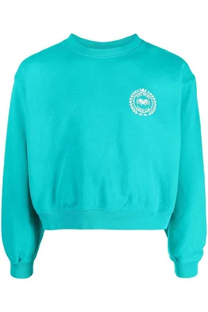 Sporty & Rich Felpa in cotone con stampa a motivo