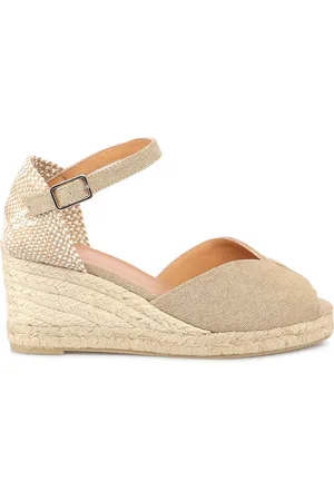 Castaner Sandali Bianca con zeppa