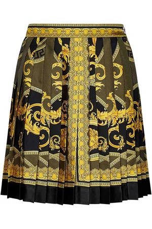 VERSACE Minigonna nera e oro