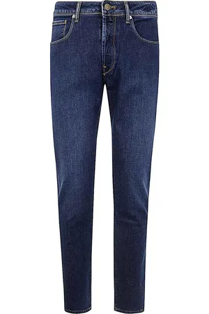 incotex blue division Jeans elasticizzato a 5 tasche con lavaggio 2
