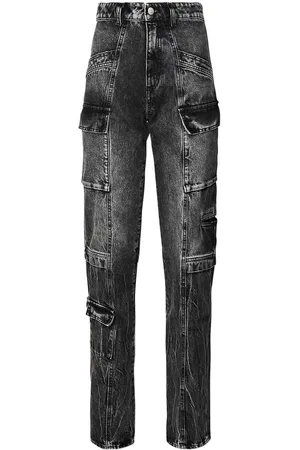 Icon Denim Jeans Slim Con Tasche Cargo