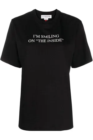 Victoria Beckham T-shirt in cotone con scritta