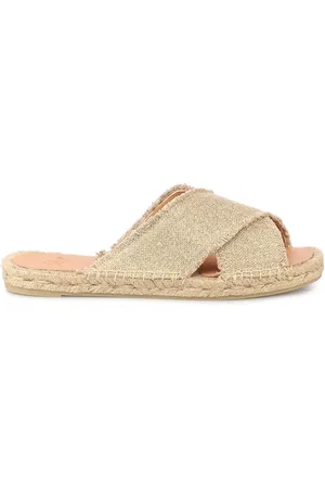 Castaner Sandali Palmera in rafia con lurex