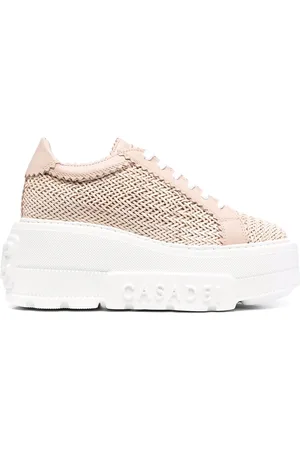 Casadei Sneakers in pelle con dettagli intrecciati