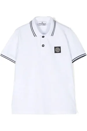 Stone Island Polo in piquÃ con applicazione Bussola