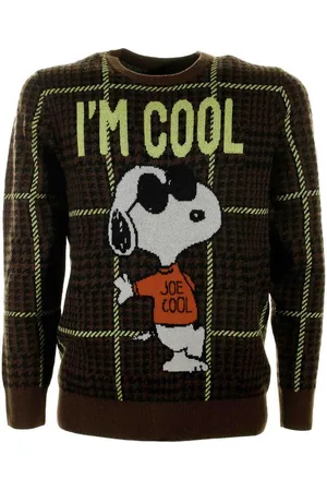 MC2 SAINT BARTH Maglia Girocollo Snoopy A Quadri