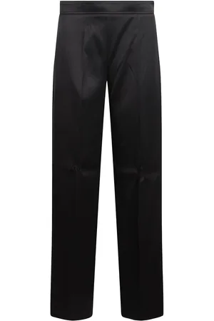 Jil Sander Pantaloni Lunghi In Twill Di Viscosa E Seta