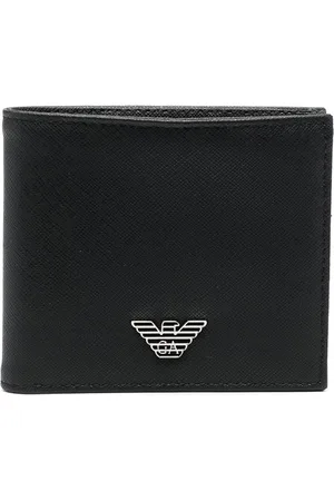 Emporio Armani Portafoglio bifold con placca logo