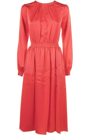 Michael Kors Vestito Midi In Raso