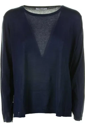 KANGRA CASHMERE Maglia Girocollo In Seta E Cashmere