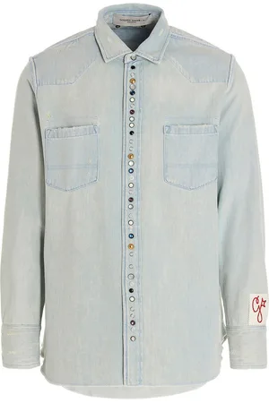 Golden Goose Camicia in denim slavato