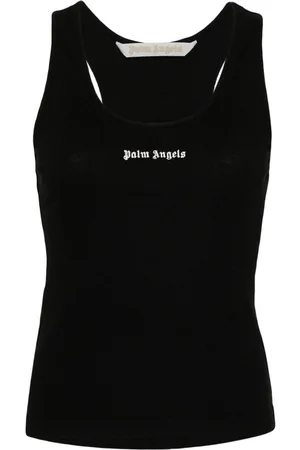 Palm Angels Canotta a costine con logo