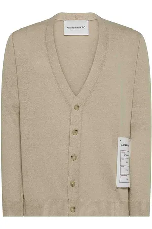 AMARANTO Cardigan con dettaglio etichetta