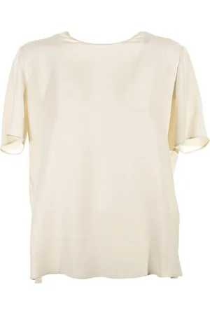 ELEVENTY Blusa A Maniche Corte In Misto Seta