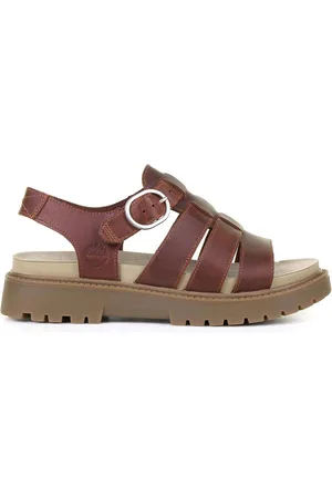 Timberland Sandali Donna Rosso In Pelle