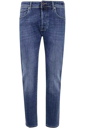incotex blue division Jeans elasticizzato a 5 tasche con lavaggio 4