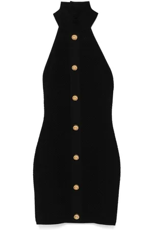 Balmain Abito Corto Con Bottoni